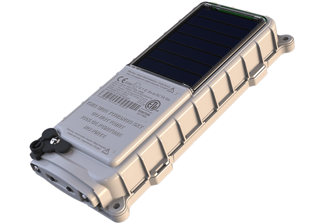 GPS satelital con panel solar